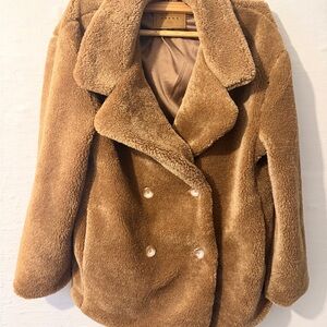 Blank NYC Tan Teddy Jacket